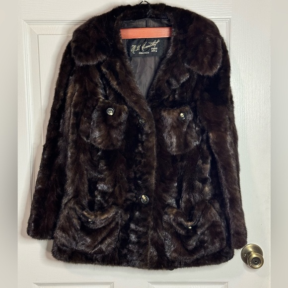 n.u. rosenthal Jackets & Blazers - N.U. ROSENTHAL FURS Dark Brown Mink Coat